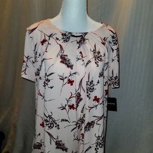 Liz Claiborne professional short sleeve pink